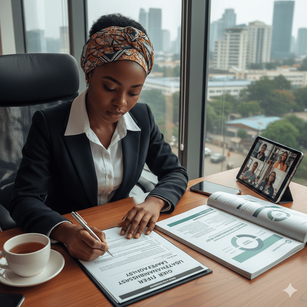 Job seeker assessing potential employer based on ESG performance.”